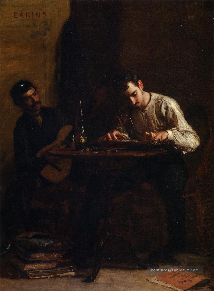 Professionnels à la répétition des portraits de réalisme Thomas Eakins Peintures à l'huile